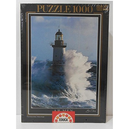 Educa 1000 Piece Puzzle AR Men Lighthouse by Guillaume Plisson. Fully Interlocking 68 X 48cm