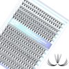 IECILI Lash Clusters Individual Lashes - 280pcs 20D Cluster lashes for DIY Lash Extensions -Super Thin & Soft Eyelashes 8-14mm D Curl Cluster Eyelash Extensions for Natural Wispy Look