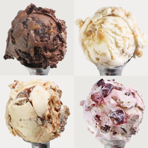 eCreamery Get Well Soon 4 Pint Ice Cream Care Package Gift - Gourmet Specialty Handcrafted Ice Cream Shipped Right to their Door - Gluten Free Ice Cream Assortment with a variety of chocolate and vanilla based ice cream flavors