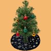 2 Pieces Christmas Tree Skirt Decoration 15" Xmas Tree Skirt Decor for Merry Christmas Tree