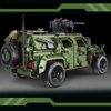 General Jim's Warrior Off Road Vehicle 1:8 Model MOC Modular Building Block 3175 Piece Military Style Vehicle Great for Adults and Teens.