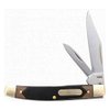 Old Timer 33OT Middleman Jack 5.7in S.S. Traditional Folding Knife with 2.4in Clip Point Blade and Sawcut Handle for Outdoor, Hunting, Camping and EDC,Brown