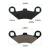 LOCOPOW Front & Rear Brake Pads for Polaris Sportsman 335 500 400 Scrambler Magnum 500 325 Trail Boss 330 Trailblazer 400 250 Xpedition 325 425 Xplorer 400 4x4 1998-2004