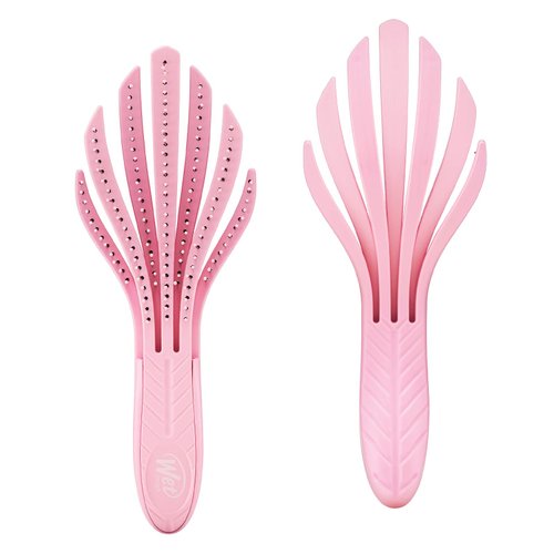 Wet Brush Go Green Curl Detangler Hair Brush-Pale Pink-Ultra-Soft IntelliFlex Detangling Bristles Glide Through Tangles with Ease - Great For Curly Hair - No Split Ends & Pain-Free for Wet or Dry Hair