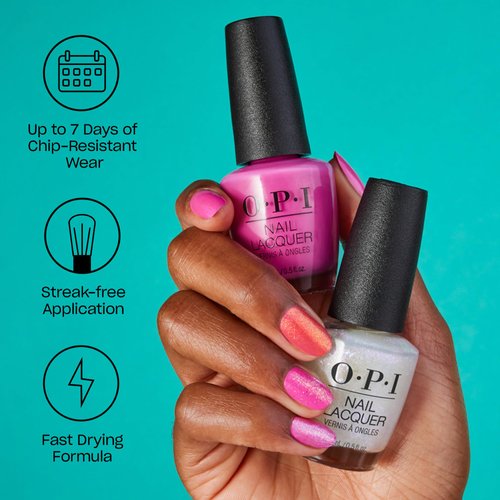 OPI Nail Lacquer You Don't Know Jacques! | Opaque Dark Brown Crème Chip Resistant Nail Polish | Vegan, Fast Drying, Streak Free