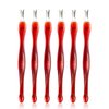 Cuticle knife Trimmer, 24 Pack Cuticle ForkTrimmer Nail Cuticle Remover Trimmer Pusher Dead Skin with Double Head V-Shaped Fork Manicure Pedicure Cleaner Care Tools for Home and Nail Shop (R)