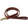 Ray Allen Mfg Signature K9 Standard Leather Leash, 4-Feet x 3/4-Inch, Burgundy