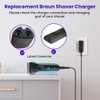 For Braun Shaver Charger,12V Power Cord for Braun Series 7 9 3 5 1 XT5 Electric Razor 3040s 340s 9385cc 370 720 760cc 790cc 720s-4 7865cc 9090cc 9330s 5018s 7020s 9095cc 3350cc-4 390cc