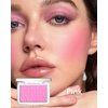 Pink Powder Blush Palette, Matte Powder Makeup Blush for Cheeks, Natural Glow Face Blush Contour Palette, Lightweight, Smooth, High Impact Buildable Color, Long-lasting All-Day Face Enhancing -#Pink
