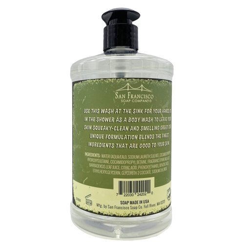 San Francisco Soap Company Scented for Men Cognac and Vanilla Hand and Body Wash