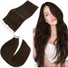 Easyouth Darkest Brown Tape in Hair Extensions Human Hair Tape in Extensions Human Hair Brown Tape Extensions Human Hair Double Sided 16Inch 40g 20Pcs