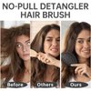 Daily Gard Detangling Brush, Dry and Wet Vented Detangler Hair Brush for Women and Men, Paddle Quick Drying Hairbrush for Wet/Dry/Curly/Thick/Long/Wavy/Damaged Hair, Black