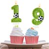 JonesLi 9th Birthday Candles，Soccer Birthday Decorations，Suitable for Girl and boy Cake Toppers, Wedding Cakes, Anniversaries, Party Celebrations, Birthday Decorations