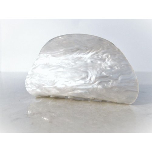 Generic Platinum white marbled hair claw clip
