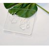 Double Paw Print Template,Acrylic Router Template,Clear Acrylic Router Jig,Woodworking Router Template Tracing Guide (7" x 6")