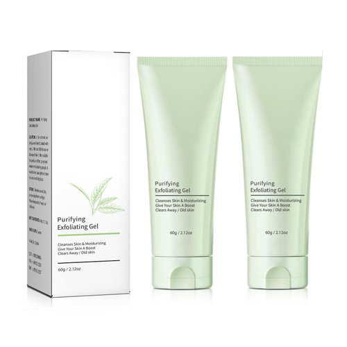 ﻿ 2 Pcs Purifying Exfoliating Gel,Deep Cleansing Body and Face Purifying Scrub Gel.