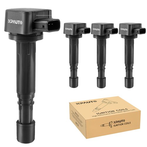 NPAUTO Ignition Coil Pack Replacement 1.7L 1.7 L4 Honda Civic 2001 2002 2003 2004 2005, Acura EL, UF400 UF512 C1460, Pack of 4
