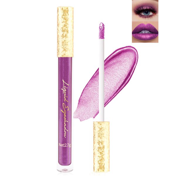 Glitter Shimmer Lip Gloss-1Pcs Matte Velvet Finish Shiny Lipstick, High Pigment Waterproof Eyeshadow,Long Lasting Non-Stick Cup Lip Tint Stain Lip Glaze,Thanksgiving Makeup Gift for Women-11 Rose Red