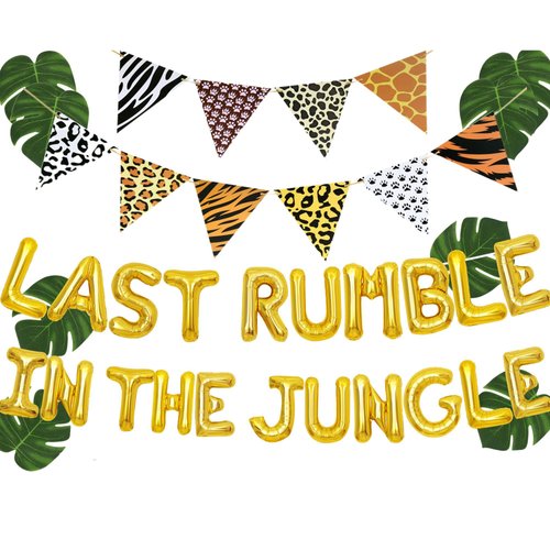 JeVenis Last Rumble In The Jungle Bachelorette Party Decorations Jungle Safari Bachelorette Decorations Wild Jungle Bachelorette Party Decorations Lets Get Wild Bachelorette Decorations