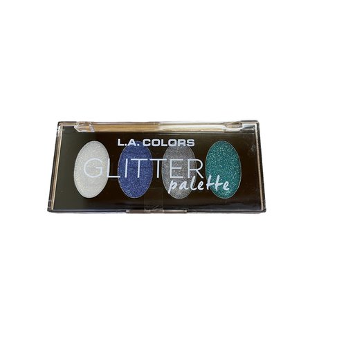 L.A. Colors Glitter Eyeshadow Palette Mysterious, 1 Count