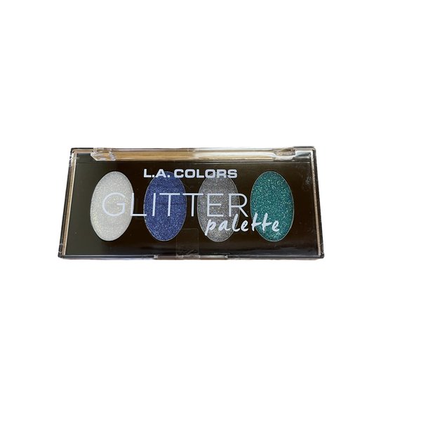 L.A. Colors Glitter Eyeshadow Palette Mysterious, 1 Count