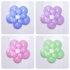 100 Pieces Flower Balloon Clips Balloon Holder Balloon Flower Clips for Balloon Arch for Baby Shower Wedding Event Decorations Birthday Party Supplies (Pinwheel Style)
