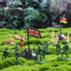 3 otters 300PCS Army Men Toy Soldiers, Plastic Army Men Action Figures 3 Colors Plastic Soldiers Men Soldier Playset for Boys Birthday Gift