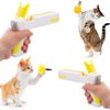 Juome Interactive Cat Toy Ball Launcher, Cat Feather Toy Shooter, Cat Ball Toys Shooting, Cat Toys for Bored Indoor Cats