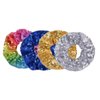 PNEIFON 4 Pack Hair Scrunchies, Sequin Scrunchies Elastic Stretch Sparkly Glitter Fashion Scrunchie Hair Tie Ponytail Holders Bun Cover for Girls and Women (style1)
