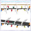 SelfTek 120 Pcs Christmas Light Clips Light Hooks, Gutter Clips Hooks for Hanging Outdoor Lights, Christmas Light Hanger Clips Weatherproof Holiday Lights Clips for Festival Decoration