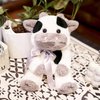uoozii Warmable Cow Stuffed Animal - Microwavable 12" | 2 Pounds Unscented Weighted Stuffed Animals Non-Shedding Cow Plush Coolable & Heatable Warm Gifts for Kids & Adults
