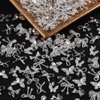 50pcs 3D Alloy Bow Nail Charms Butterfly Nail Art Charms Random Silver Nail Charms Cute Bow Charms for Nails Design Luxury Nail Rhinestones Metal Bowknot Butterfly Nail Jewels for Nail Art Supplies