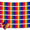 6 Pack 10 Feet Foil Fringe Garland Metallic Tinsel Streamers Banner Wall Hanging Curtain Backdrop for Parade Floats, Bachelorette, Wedding, Birthday, Halloween, Christmas Party Decorations(Rainbow)