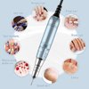 Madenia Professional Nail Drill Machine for Acrylic Nails, 35000RPM Compact Cute Electric Nail Drills with Touch Screen Efile Nail Drill E File Kit for Salon Home Manicure Pedicure Use, Blue