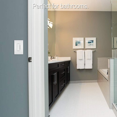 Legrand Radiant RT2WCCV4 4 Button Countdown Timer Light Switch with LED Locator Light for Fan or Lights, 60 Minute, 40 Minute, 20 Minute, and 10 Minute Settings, White, 1 Count