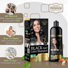 Solutrel Black Hair Dye Shampoo, Complete Gray Coverage, 10-in-1 Unisex Hair Color Shampoo With Natural Ingredients, No Skin Stain - Ammonia Free.