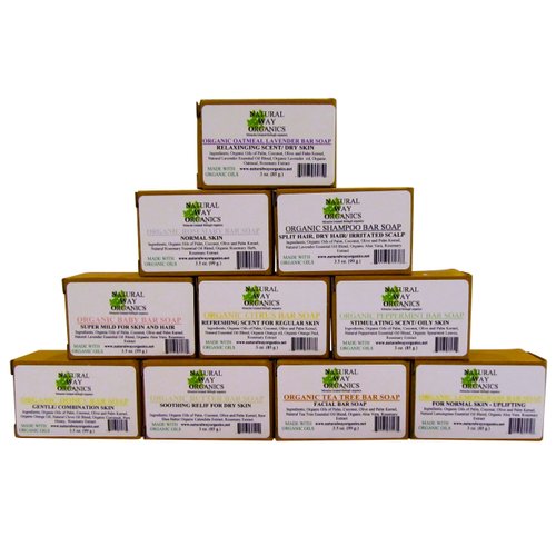 Organic Shampoo Bar Soap (6 pack)