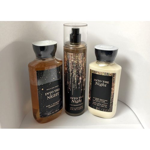 Into the Night - 3 pc Bundle - Daily Trio - Shower Gel, Fine Fragrance Mist & Super Smooth Body Lotion