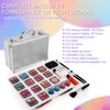 AOLIKOKO Makeup Kit for Teenager & Women Full Kit, All- In- One Makeup Set With The Cosmetic Train Case, Professional Makeup Kit, Makeup Gift Set for Women Girls(silver)