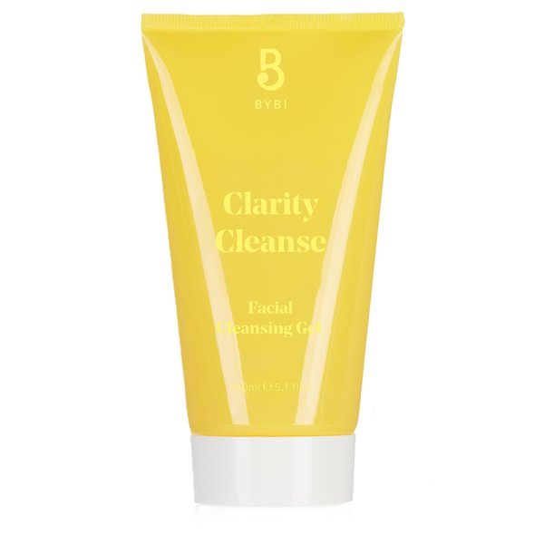 BYBI Beauty Clarity Cleanse Face Gel Cleanser for Clogged Pores - Vegan Facial Cleansing Gel - Blackhead Remover & Face Wash - Non-Drying Salicylic Acid & Prebiotic Formula - 150ml