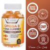 Omega 3 Fish Oil Gummies, Heart Healthy Omega 3 Gummy Supplement with High Absorption DHA & EPA, Extra Strength Joint & Brain Support, Omega 3 Fish Oil Nature's Vitamin, Orange Flavor - 120 Gummies