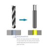 FOCMKEAS Hand Reamer 3/4" Alloy Tool Steel 9Crsi H8 6 Straight Flutes Hand Milling Cutter Tool