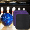 Anglekai Microfiber Bowling Ball Towels 3 Pack, 10" x 8" Bowling Towel Shammy Pad with Easy-Grip Dots Purple Bowling Cleaner Towel Non-Slip Microfiber Bowling Pad Bowling Accessories