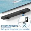 Sound Bar Mounts Universal Soundbar Wall Mount Bracket Kit for Most of Soundbars Corner Wall Mount Shelf Mounting Brackets, Black