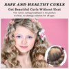 ZILAMPU No Heat Curling Rod Headband, Non Heat Overnight Hair Curler Headband, 70" Long Velour Lazy Hair Curls Roller Wrap for Women Girls Long Hair, Hair Curlers to Sleep In -Reddish Brown