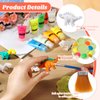 Affrolling Dinosaur Painting Set for Kids Arts DIY Paint Kits with Glow in The Dark Paint, Brush and Palette for Toddlers Boys Birthday Gifts Dino Art Crafts Projects, 8 Styles