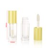 COSIDEA 14pcs Empty 6ml big brush lip gloss tubes for DIY lip gloss,yellow lipgloss containers
