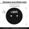 VPOD Single Muscle Stimulator for Pain Relief. Wireless TENS, EMS and NMES Unit for Back Pain Relief, Neck Pain, Nerve Pain, Sciatica Pain Relief Device. 24 Modes, 2 Pads Included, Bluetooth-Enabled