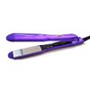 ISO Beauty Gold Collection Metallic Color 1.5 Inch Floating Plates Flat Iron Hair Straightener with Adjustable Auto Power Off, Smart Memory, Temp Control & LCD Display (Purple)