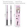 Ortmorr Dual Ended 2 in 1 Eyebrow Pencil Waterproof Eyebrow Makeup With Eyebrow Hair Trimmers Set for Marking, Filling and Outlining (5# Coffee)